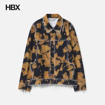 Dhruv Kapoor Bleached Effect Raw Edge Denim 牛仔外套 HBX