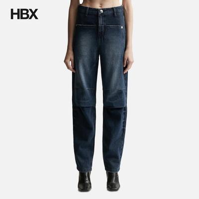Lesugiatelier Knee Tuck Denim Pants 牛仔裤女HBX