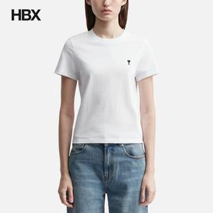 Ami Cropped Contrasted ADC T-Shirt 短袖T恤女HBX
