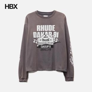 Dakar shirt Sleeve Long 长袖 Rhude T恤男HBX