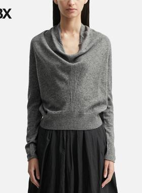 anggae Eyelet Knit Cowl Neck Pullover 保暖针织衫女HBX
