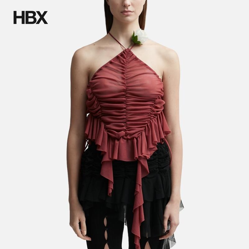 ESTER MANAS Flower Ruched Tank Top 上衣女HBX