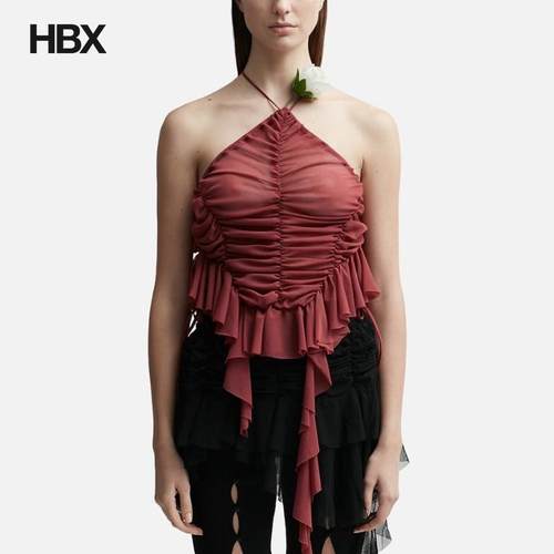 ESTER MANAS Flower Ruched Tank Top 上衣女HBX