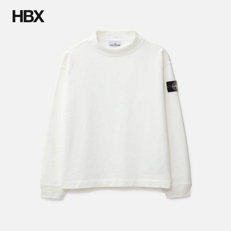 Stone Island/石头岛 Knit-look Cotton Raw Beauty无帽卫衣男HBX