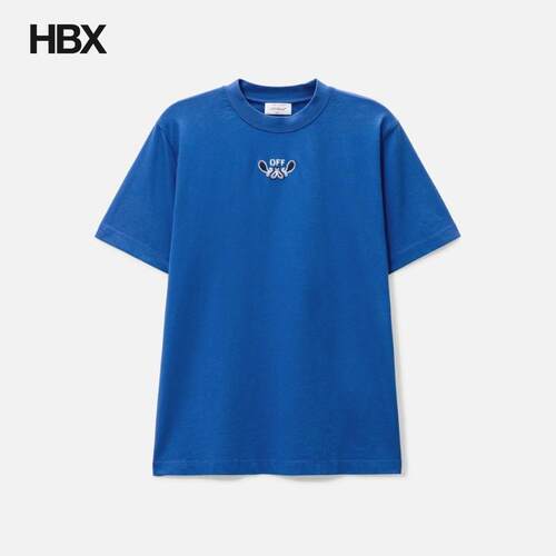 Off-White BANDANA ARR SLIM S/S TEE NAUTICAL BLUE T恤男HBX