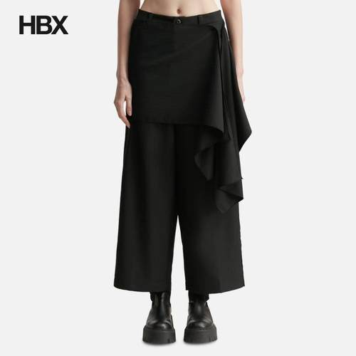 DEINET Wrap Pants Black 长裤女HBX