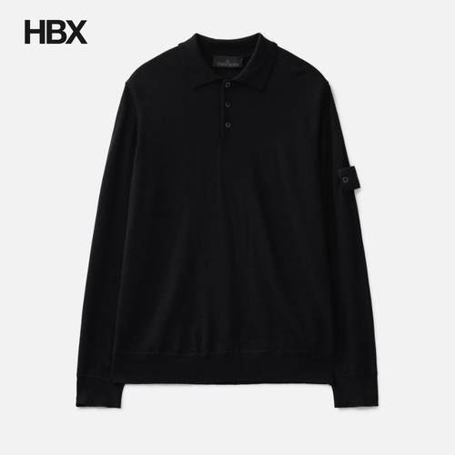 Stone Island/石头岛 Ghost Long-sleeve Polo Jumper针织衫男HBX