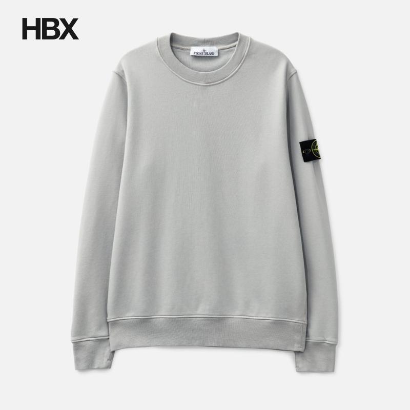 Stone Island/石头岛 Organic Cotton Fleece无帽卫衣男HBX