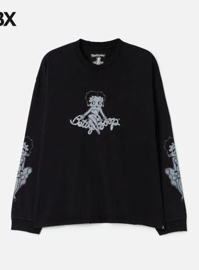 Mastermind World x X Betty Boop Damaged Long 长袖T恤男HBX