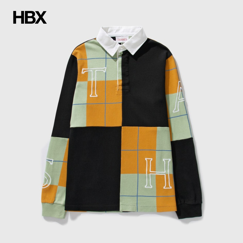 Thames MMXX Letters Rugby Shirt Polo衫男HBX彩色-封面