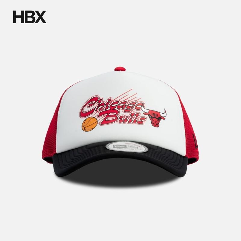 New Era Chicago Bulls NBA Graphic Trucker Cap 帽子 HBX