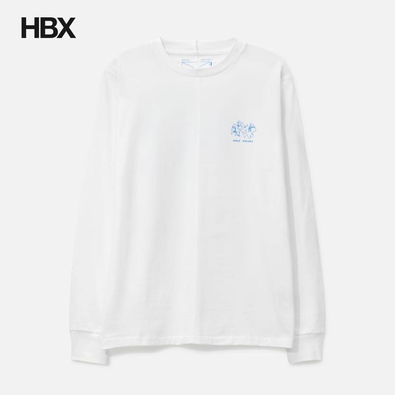 SPACE AVAILABLE Ocean Mapping Long Sleeve T-shirt 长袖T恤男