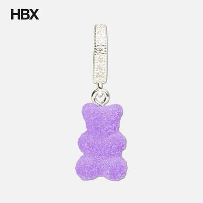 Crystal Haze Fizzy Nostalgia Bear Pave Connector 项链女HBX