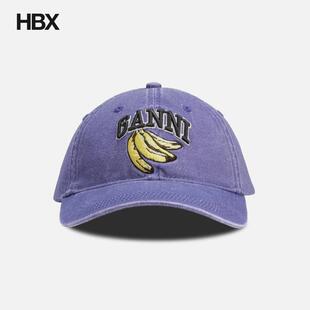 Cap Canvas 鸭舌帽女HBX Washed Ganni