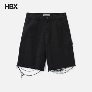 Off Cut Carpenter Short 男HBX Metalwood 短裤 Studio