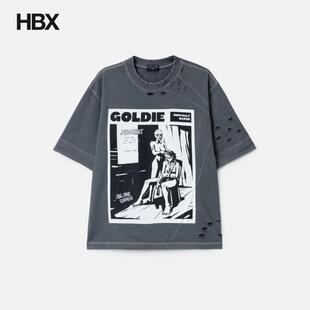 Washed Shirt GOLDIE T恤 Distressed 短袖 HBX Acid