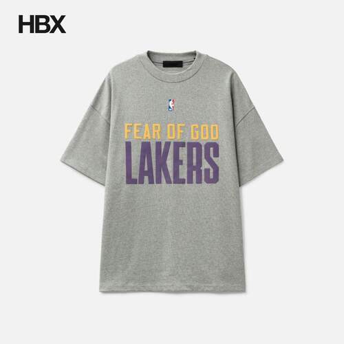 Fear of God Essentials Lakers 90s T-Shirt 短袖T恤男HBX