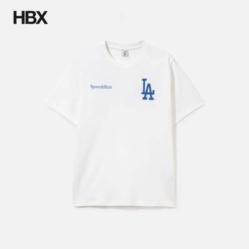 Sporty & Rich Dodgers Serif Tshirt 短袖T恤HBX