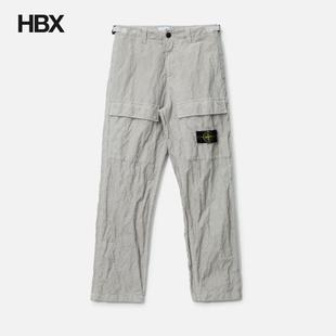 Stone Island/石头岛 Wrinkled Corduroy 500-TC Cargo 长裤男HBX