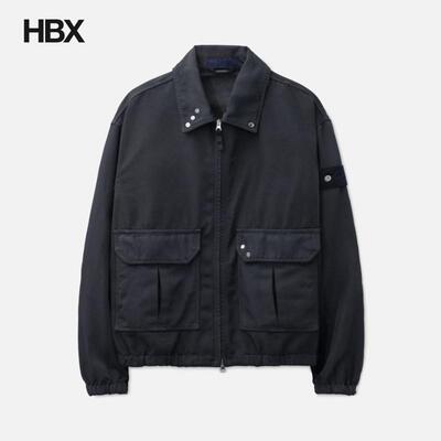 Stone Island/石头岛 Dense Oxford Nylon Coach 牛仔外套男HBX