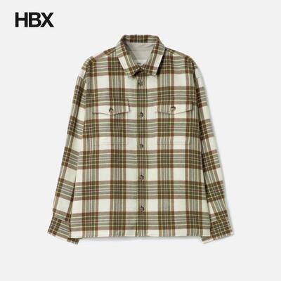 Ami Checked Wool Overshirt 衬衫男HBX