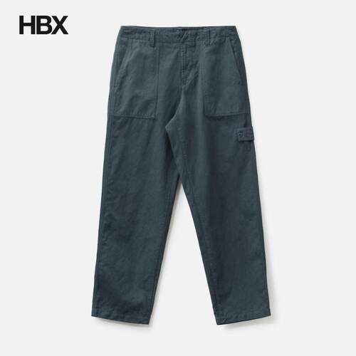 Stone Island/石头岛 Cotton Linen Canvas_S.I.Ghost 长裤男HBX