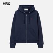 帽衫 Ami 外套HBX Zipped Hoodie Coeur