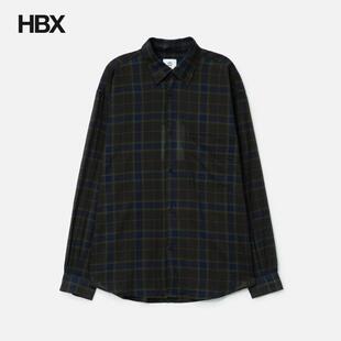 POLYTERU Loose Check Country Shirt 长袖衬衫男HBX