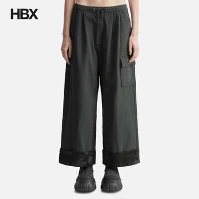 DEINET Roll Up Cargo Banding Pants Charcoal 长裤女HBX