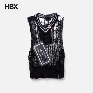 Handmade Knit Net 男HBX 99%IS Vest 针织衫