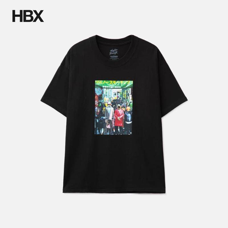 Pleasures x Daft Punk Harajuku T-shirt 短袖T恤男HBX