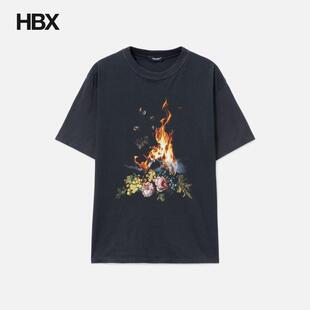 Undercover x Emma Bennett Burning Flower 短袖T恤男HBX