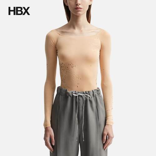 MM6 Maison Margiela/马吉拉 Long Sleeve Bodysuit 连身衣女HBX