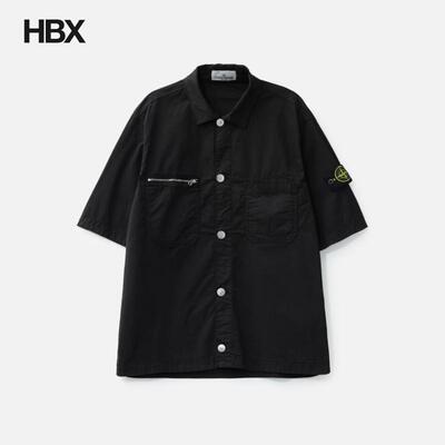 Stone Island/石头岛 Supima® Cotton Twill Stretch-TC衬衫男HBX