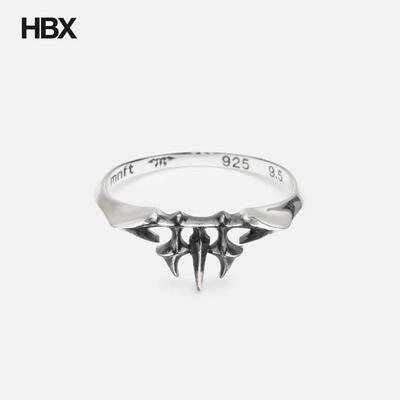 MIDNIGHTFACTORY Monogram Oxidised Ring 戒指HBX