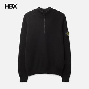 Stone Island/石头岛 Half Zip Waffle Knit 针织衫男HBX