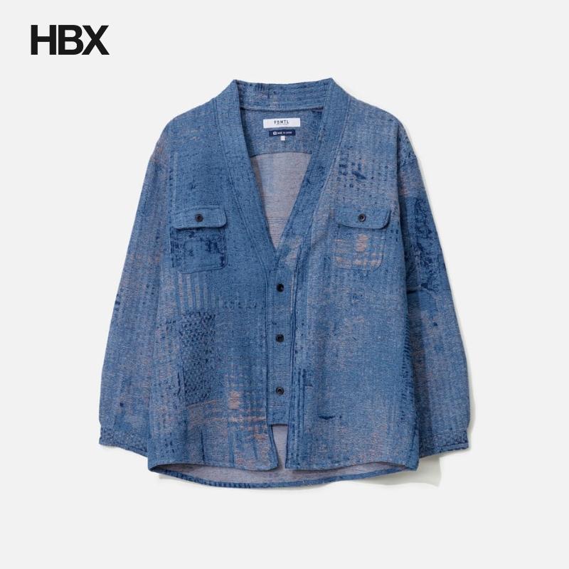 FDMTL Boro Jaquard Haori Shirt 3YR Wash 恤衫男HBX
