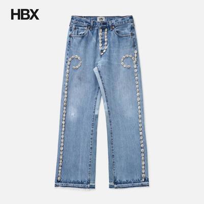 Barriers Worldwide Cowrie Shell Denim Pants 牛仔裤男HBX