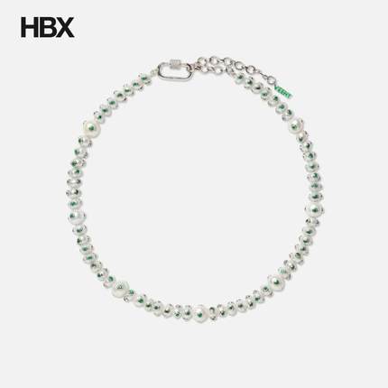 VEERT The Green Polka Dot Freshwater Pearl Necklace 项链 HBX