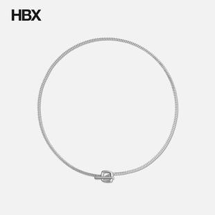 Wood Thick Frame Satin 项链HBX Pendant Tom