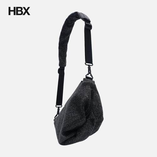 côte&ciel Orne Tweed Anthracite 斜挎包HBX