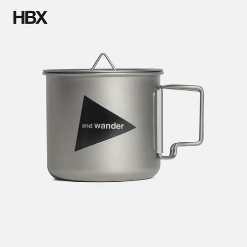 and wander Titanium Mug 500 钛杯户外用品男HBX