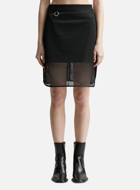 Private Policy Mesh Denim Double-Layer Skirt 半身裙女HBX