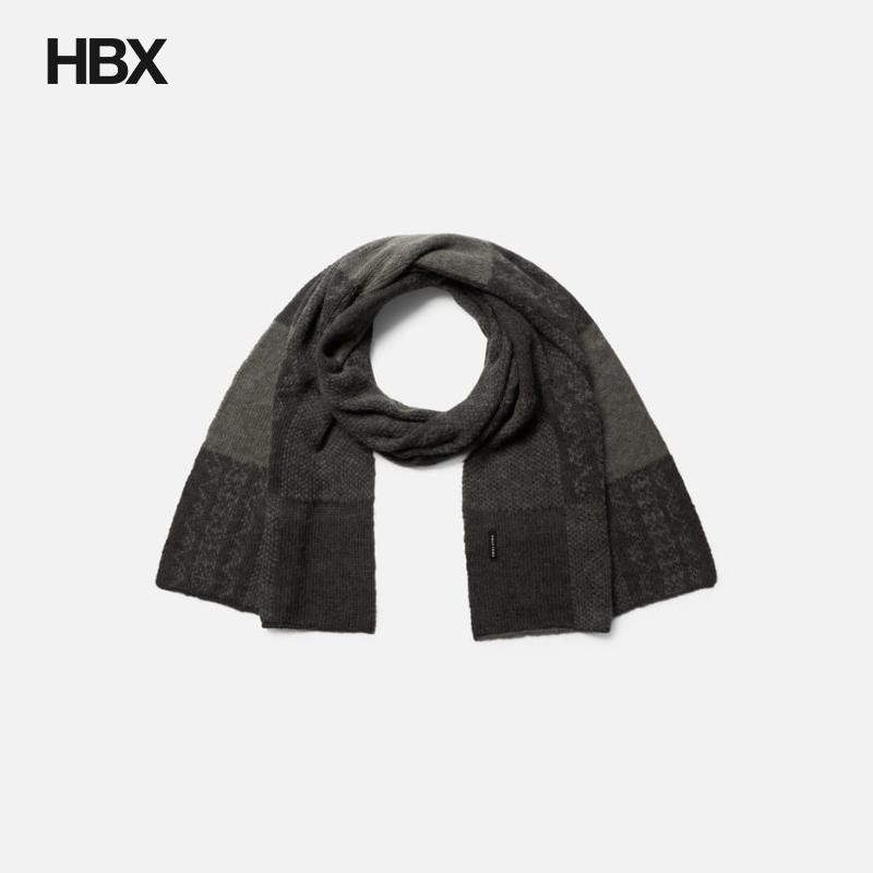 POLYTERU Ethnic Pattern Checkerboard Muffler 围巾HBX