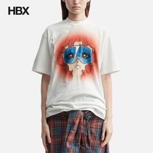 pushBUTTON Goggles Girl T-shirt T恤女HBX