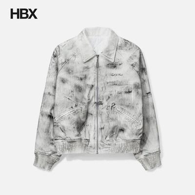 Thought We Friends Bane Waxed Denim Varsity Jacket 外套 HBX