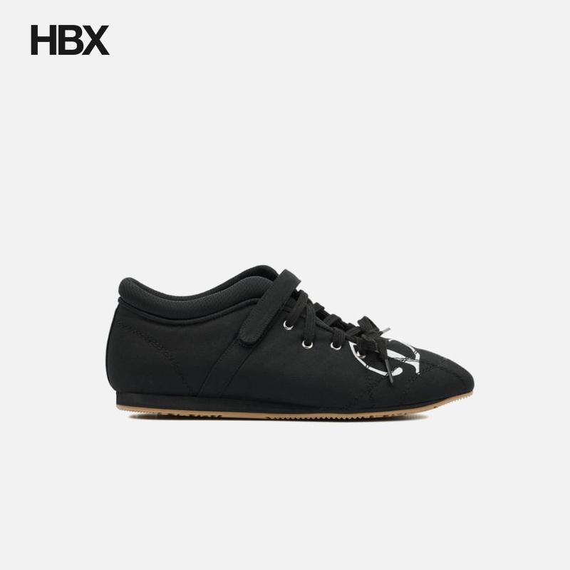 DEINET D Logo Lace Up Mozzi Shoes In Black 运动鞋女HBX