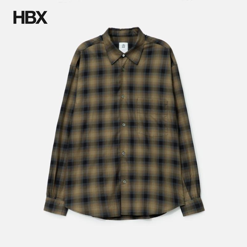 POLYTERU Loose Check Shirt 恤衫男HBX