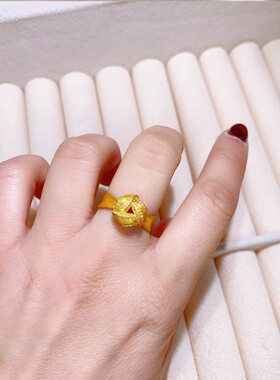 法国CapinKofin复古精致莫桑钻绣球戒指时尚设计感百搭气质戒指