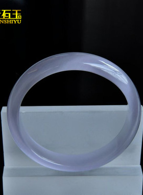 猫眼石手镯白玉光浅粉紫罗兰白色玉镯女扁条细款香槟金镯子货